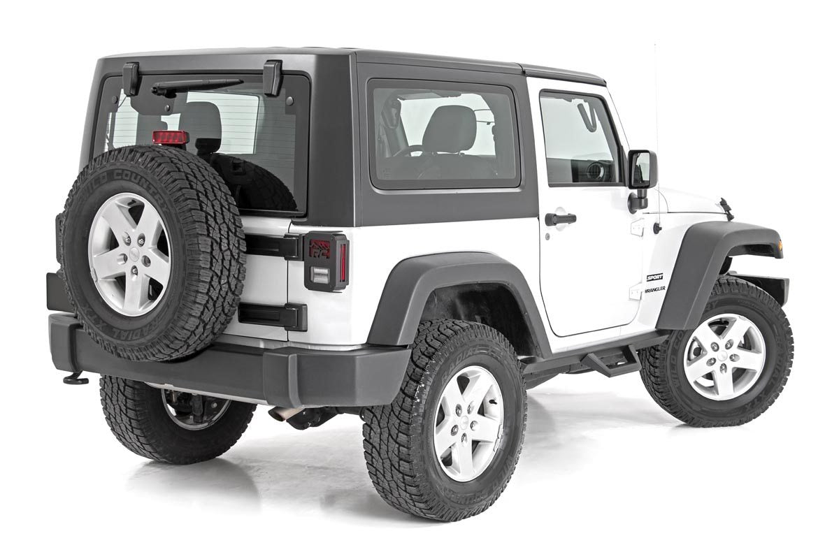Contoured Drop Steps | 2 Door | Jeep Wrangler JK 4WD (2007-2018) by Rough Country