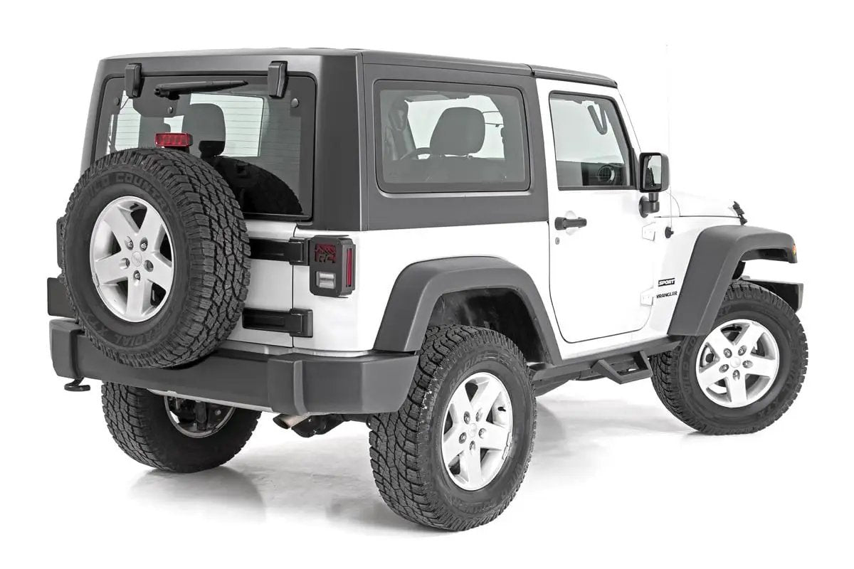 Contoured Drop Steps | 2 Door | Jeep Wrangler JK 4WD (2007-2018) by Rough Country