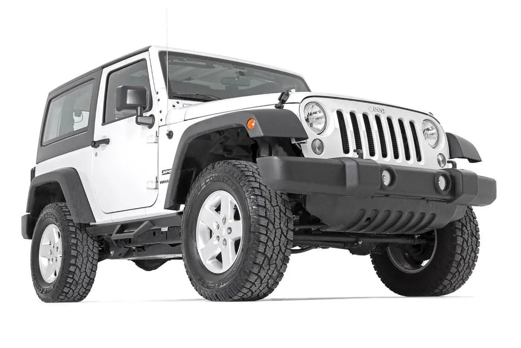 Contoured Drop Steps | 2 Door | Jeep Wrangler JK 4WD (2007-2018) by Rough Country