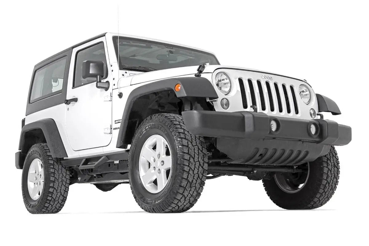 Contoured Drop Steps | 2 Door | Jeep Wrangler JK 4WD (2007-2018) by Rough Country