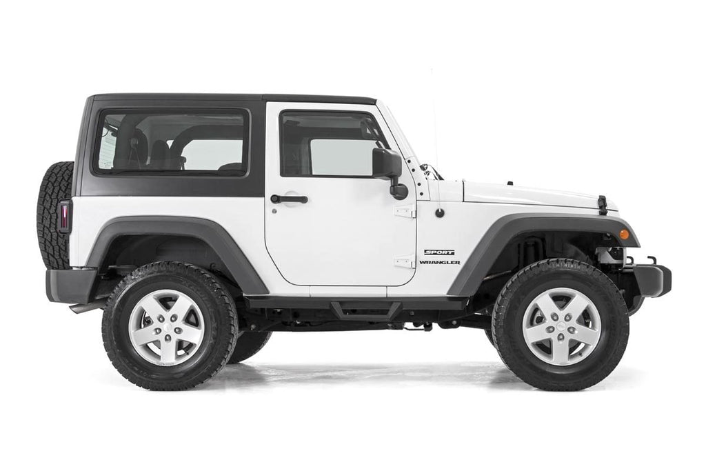 Contoured Drop Steps | 2 Door | Jeep Wrangler JK 4WD (2007-2018) by Rough Country