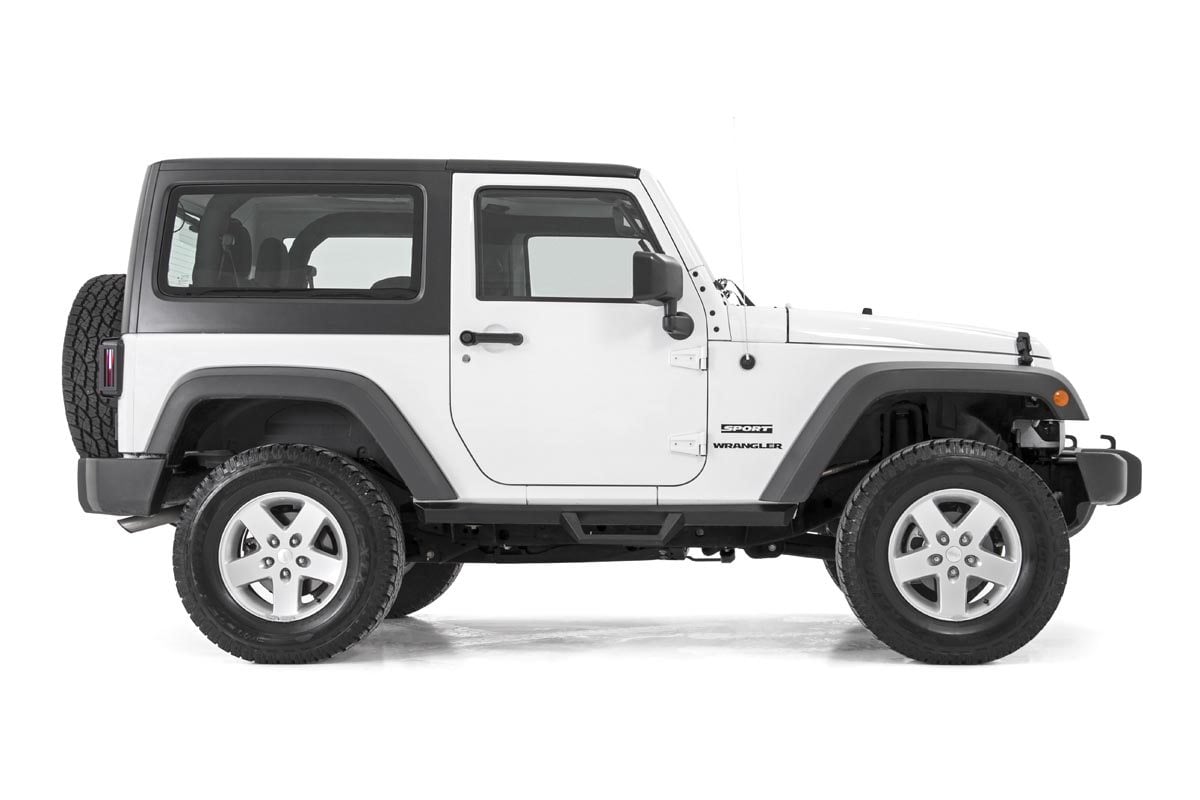 Contoured Drop Steps | 2 Door | Jeep Wrangler JK 4WD (2007-2018) by Rough Country