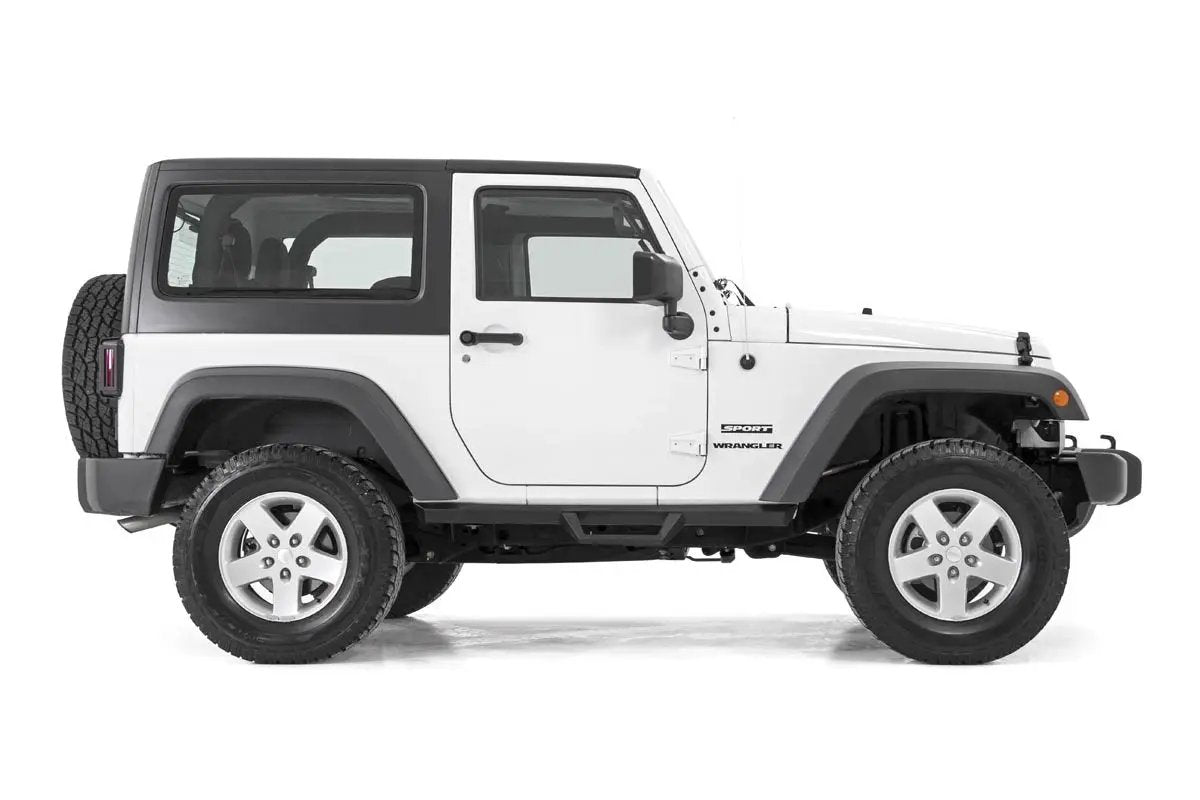 Contoured Drop Steps | 2 Door | Jeep Wrangler JK 4WD (2007-2018) by Rough Country