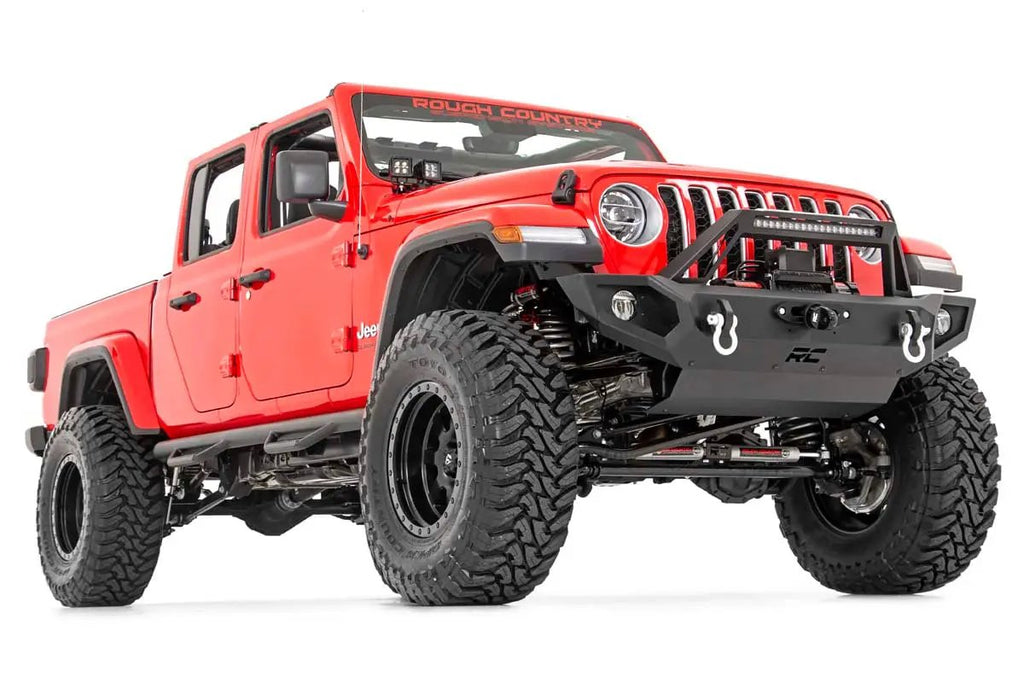 LED Light Kit | Quad | Cowl Mount | 2" Black | Amber DRL | Jeep Gladiator JT/Wrangler JL (18-26) by Rough Country