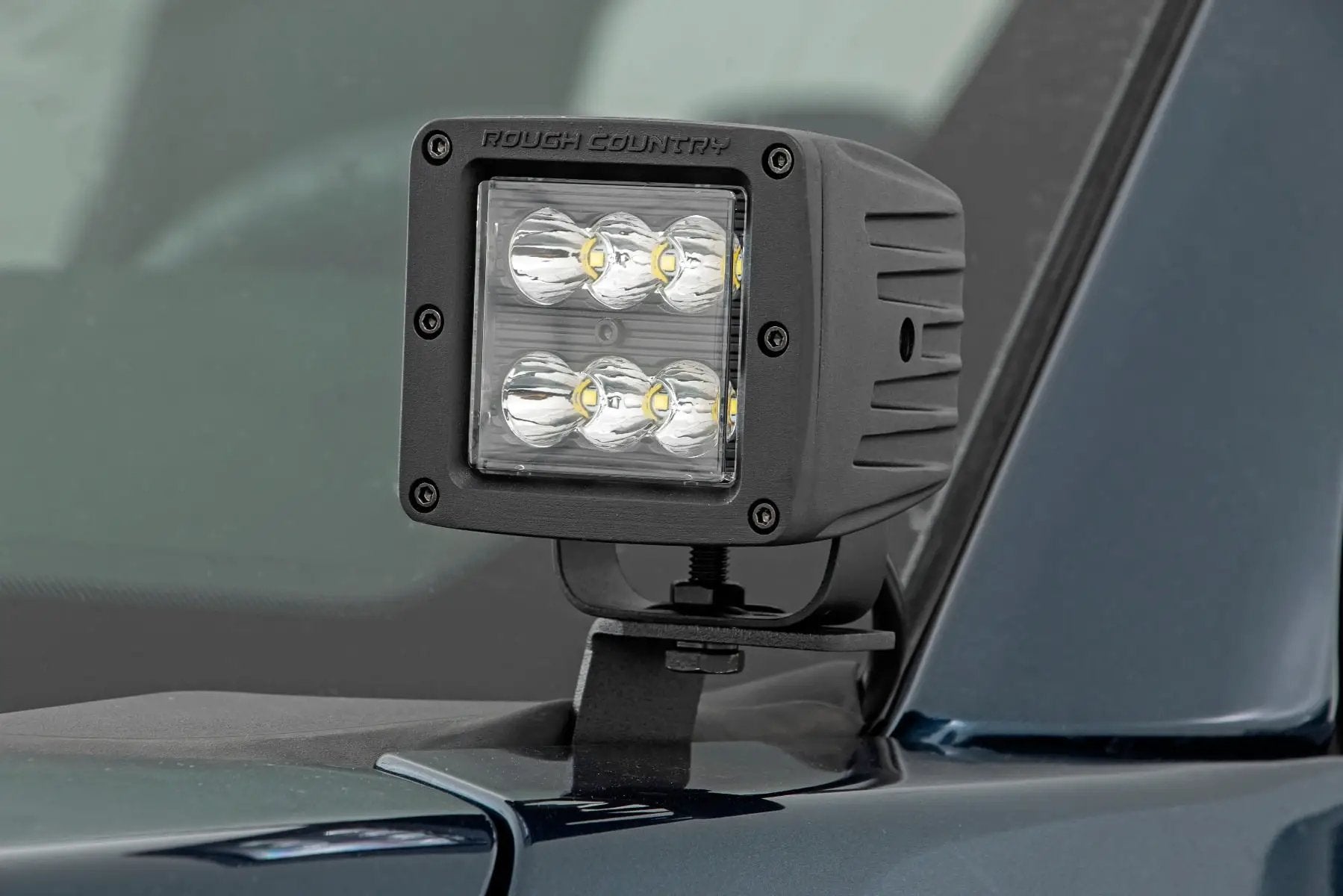 LED Light Kit | Ditch Mount | 2" Black Pair | Spot | Ford F-150 (15-26)/F-150 Lightning (22-26)