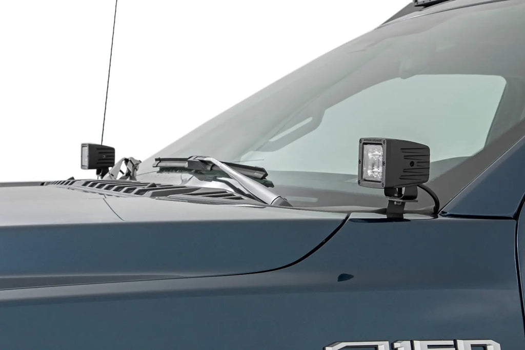 LED Light Kit | Ditch Mount | 2" Spectrum Pair | Spot | Ford F-150 (15-26)/F-150 Lightning (22-26)