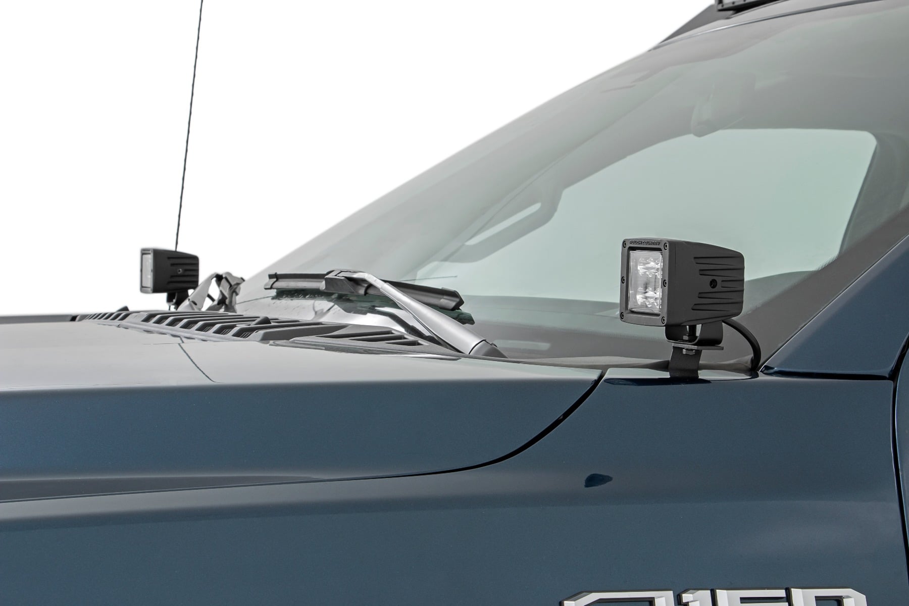 LED Light Kit | Ditch Mount | 2" Black Pair | Spot | Ford F-150 (15-26)/F-150 Lightning (22-26) by Rough Country