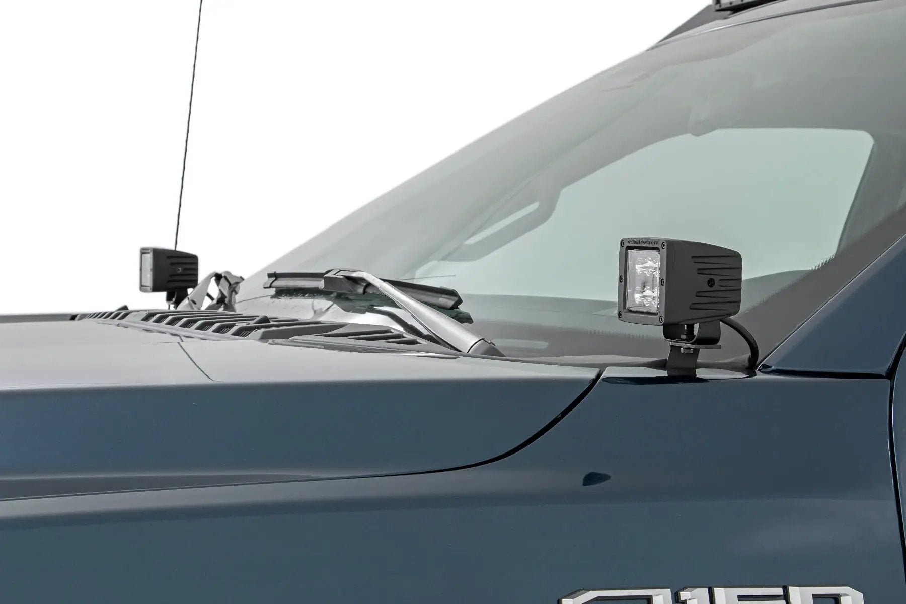 LED Light Kit | Ditch Mount | 2" Black Pair | Spot | Ford F-150 (15-26)/F-150 Lightning (22-26) by Rough Country