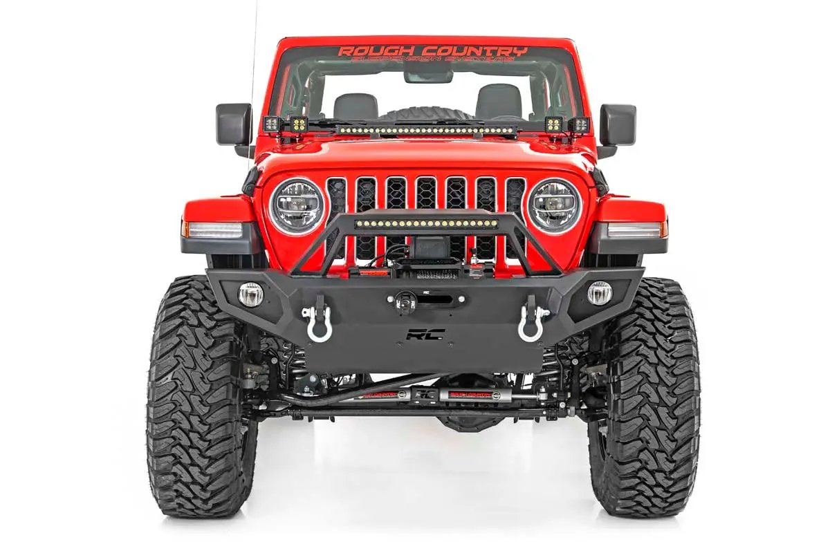 Quad LED Light Kit | Cowl Mount | 2" Black Pairs | Spot | Jeep Gladiator JT/Wrangler JL (18-26) by Rough Country