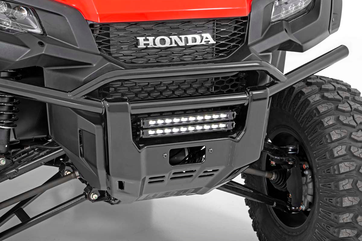 LED Light Kit | Bumper Mount | 10" Black Slimline Pair | Honda Pioneer 1000 by Rough Country