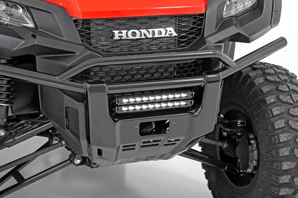 LED Light Kit | Bumper Mount | 10" Black Slimline Pair | Honda Pioneer 1000 by Rough Country