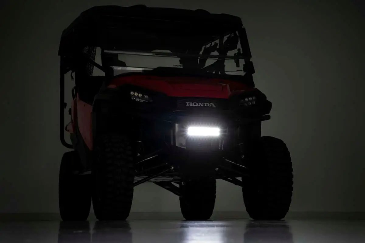 LED Light Kit | Bumper Mount | 10" Black Slimline Pair | Honda Pioneer 1000 