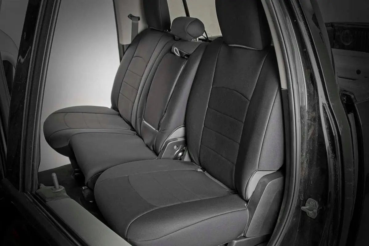 Seat Covers | FR Bucket RR w/Arm Rest | Ram 1500 (09-18)/2500 (11-18)/3500 (11-18) by Rough Country