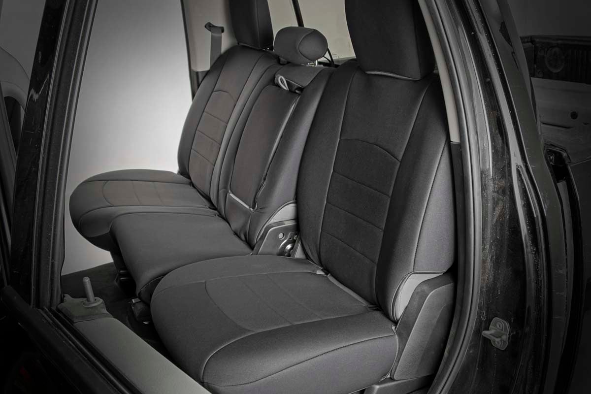 Seat Covers | FR Bucket RR w/Arm Rest | Ram 1500 (09-18)/2500 (11-18)/3500 (11-18) by Rough Country