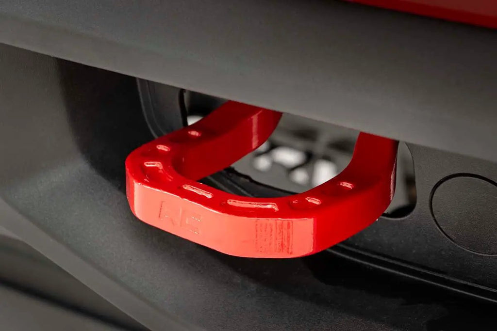 Tow Hooks | Forged | Red | Chevy Silverado 1500 2WD/4WD (2019-2022) by Rough Country