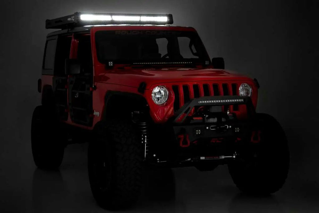 Roof Rack | Black Series Lights | Jeep Wrangler JL (18-26)/Wrangler Unlimited (18-26) by Rough Country