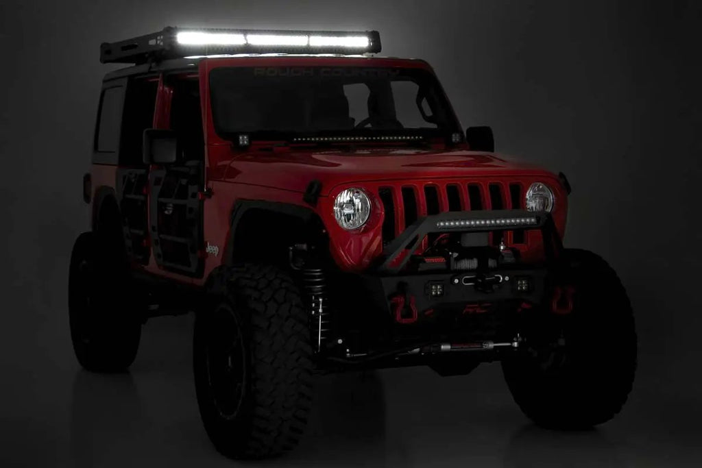 Roof Rack | Black Series Lights | Jeep Wrangler JL (18-26)/Wrangler Unlimited (18-26) by Rough Country