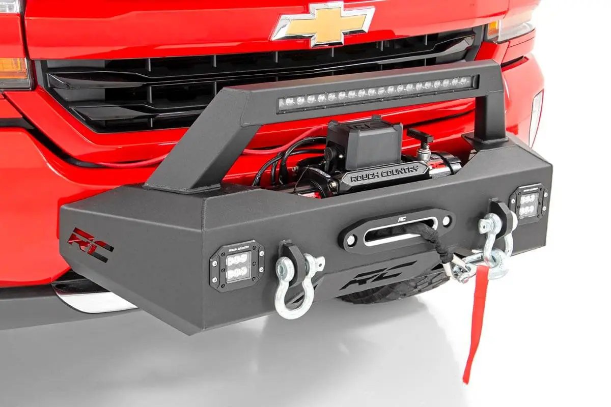 EXO Winch Mount Kit | Chevy Silverado 1500 2WD/4WD (2007-2018 & Classic) by Rough Country