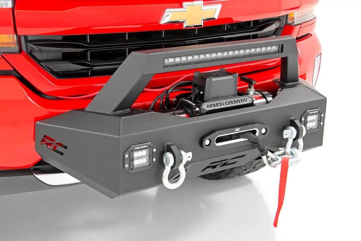 EXO Winch Mount Kit | Chevy Silverado 1500 2WD/4WD (2007-2018 & Classic) by Rough Country