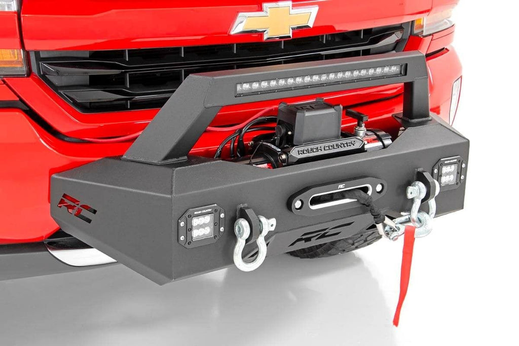 EXO Winch Mount Kit | Chevy Silverado 1500 2WD/4WD (2007-2018 & Classic) by Rough Country