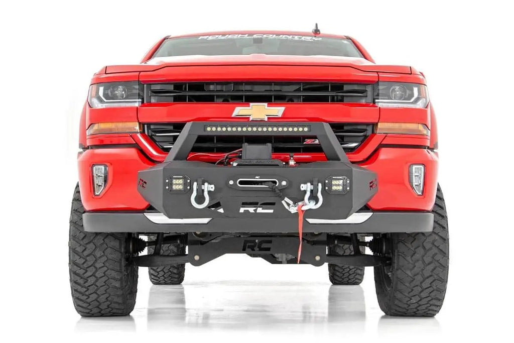 EXO Winch Mount Kit | Chevy Silverado 1500 2WD/4WD (2007-2018 & Classic) by Rough Country