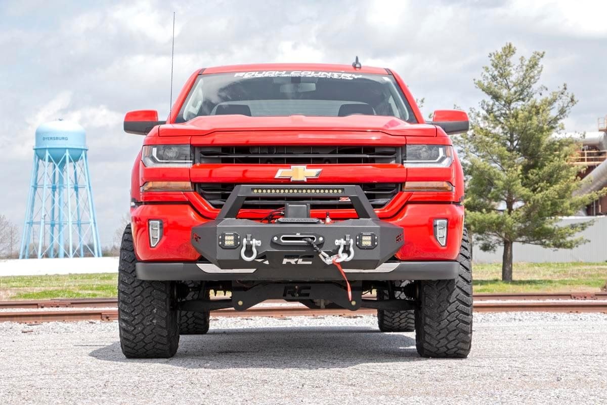 EXO Winch Mount Kit | Chevy Silverado 1500 2WD/4WD (2007-2018 & Classic) by Rough Country