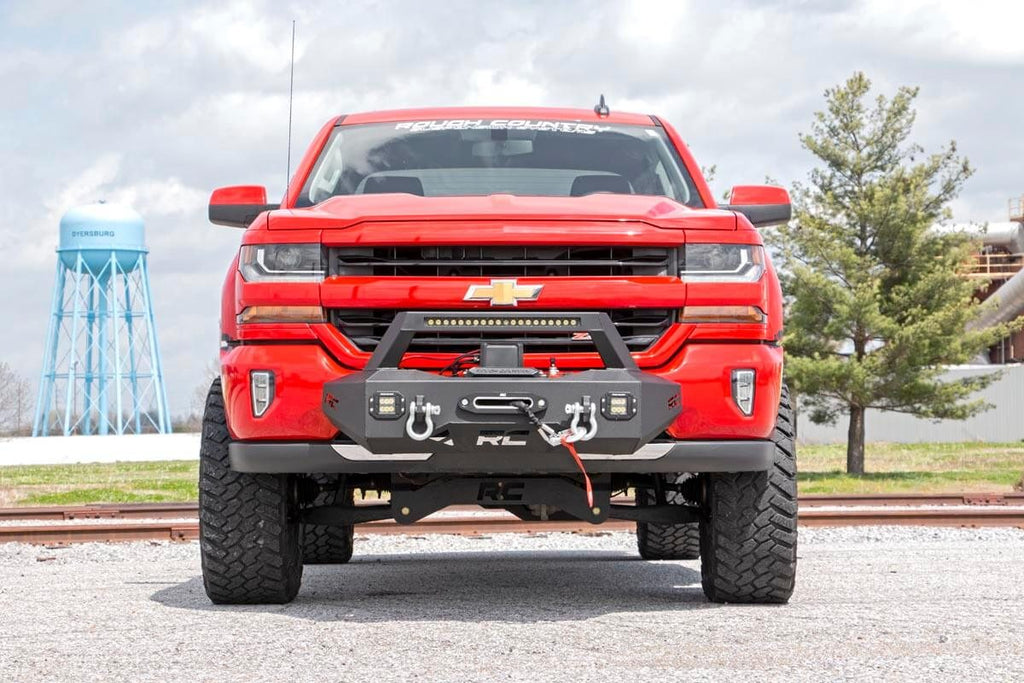 EXO Winch Mount Kit | Chevy Silverado 1500 2WD/4WD (2007-2018 & Classic) by Rough Country