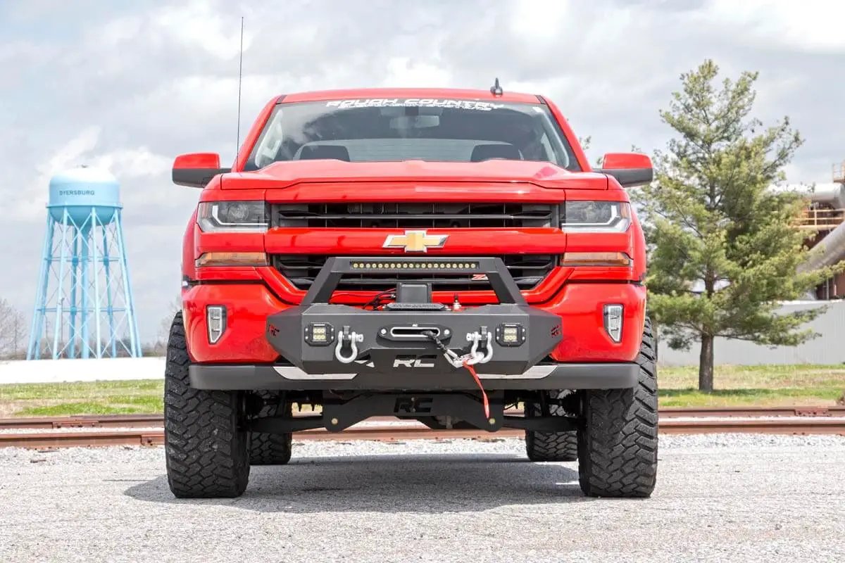 EXO Winch Mount Kit | Chevy Silverado 1500 2WD/4WD (2007-2018 & Classic) by Rough Country