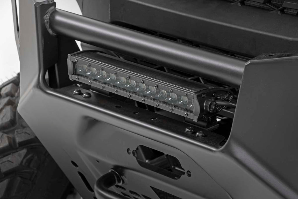 LED Light Kit | Bumper Mount | 12" Black Single Row | Polaris Ranger XP 1000 by Rough Country