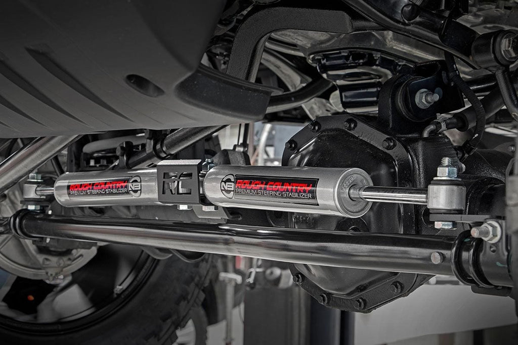 N3 Steering Stabilizer | Dual | 2.5-8 Inch Lift | Jeep Gladiator JT/Wrangler JL (18-26) by Rough Country