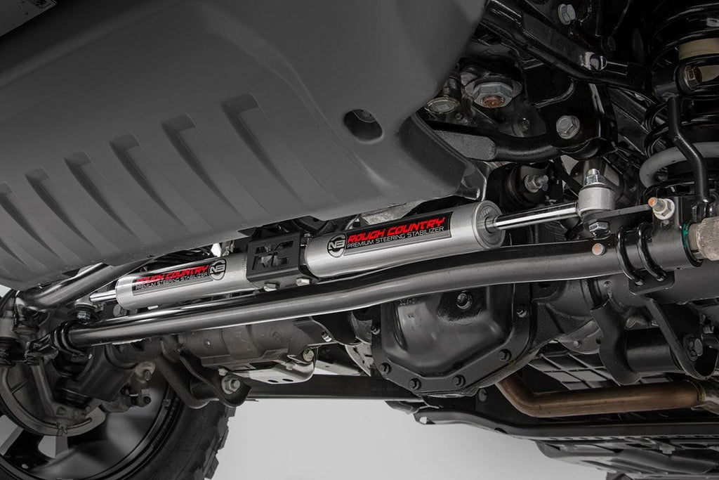 N3 Steering Stabilizer | Dual | 2.5-8 Inch Lift | Jeep Gladiator JT/Wrangler JL (18-26) by Rough Country