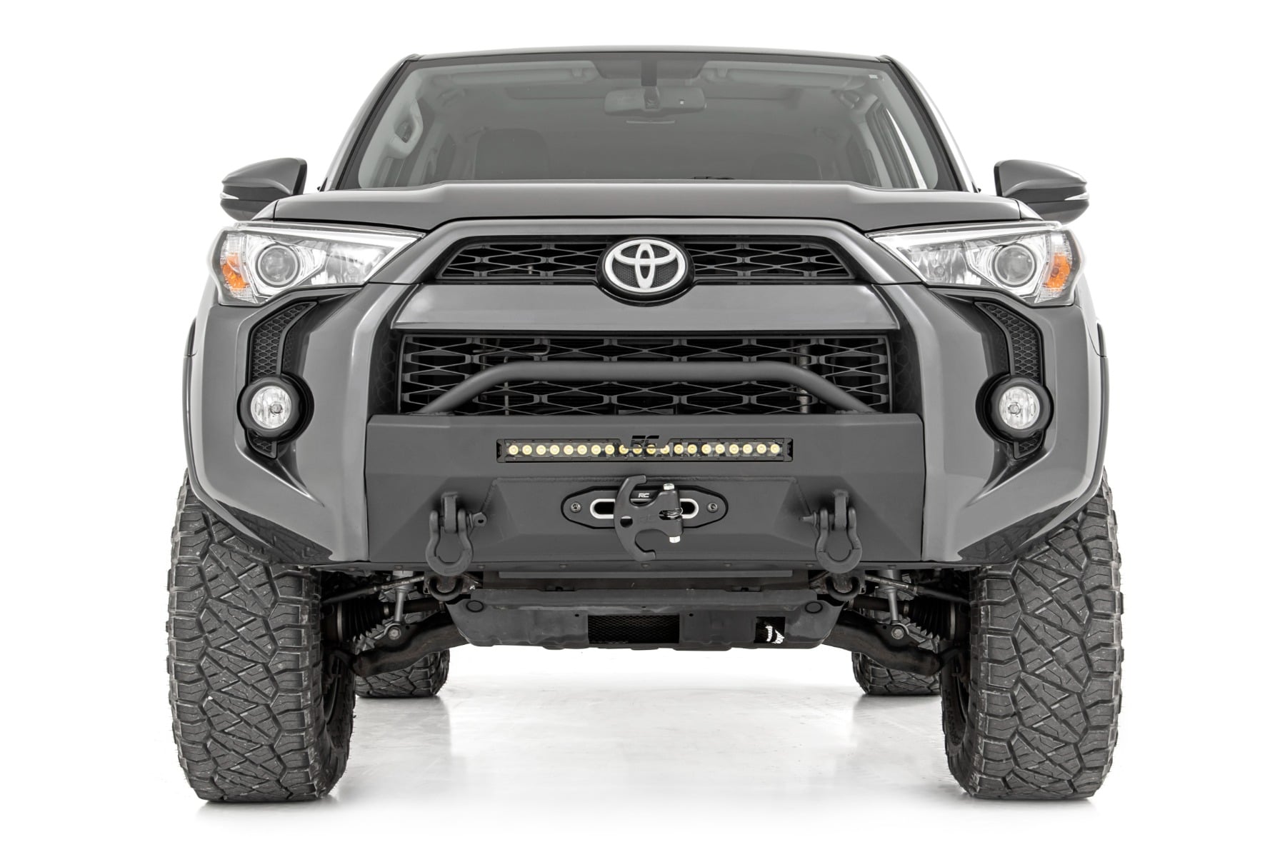 Front Bumper | Hybrid | 20" Blk DRL | Toyota 4Runner 2WD/4WD (2014-2024) by Rough Country