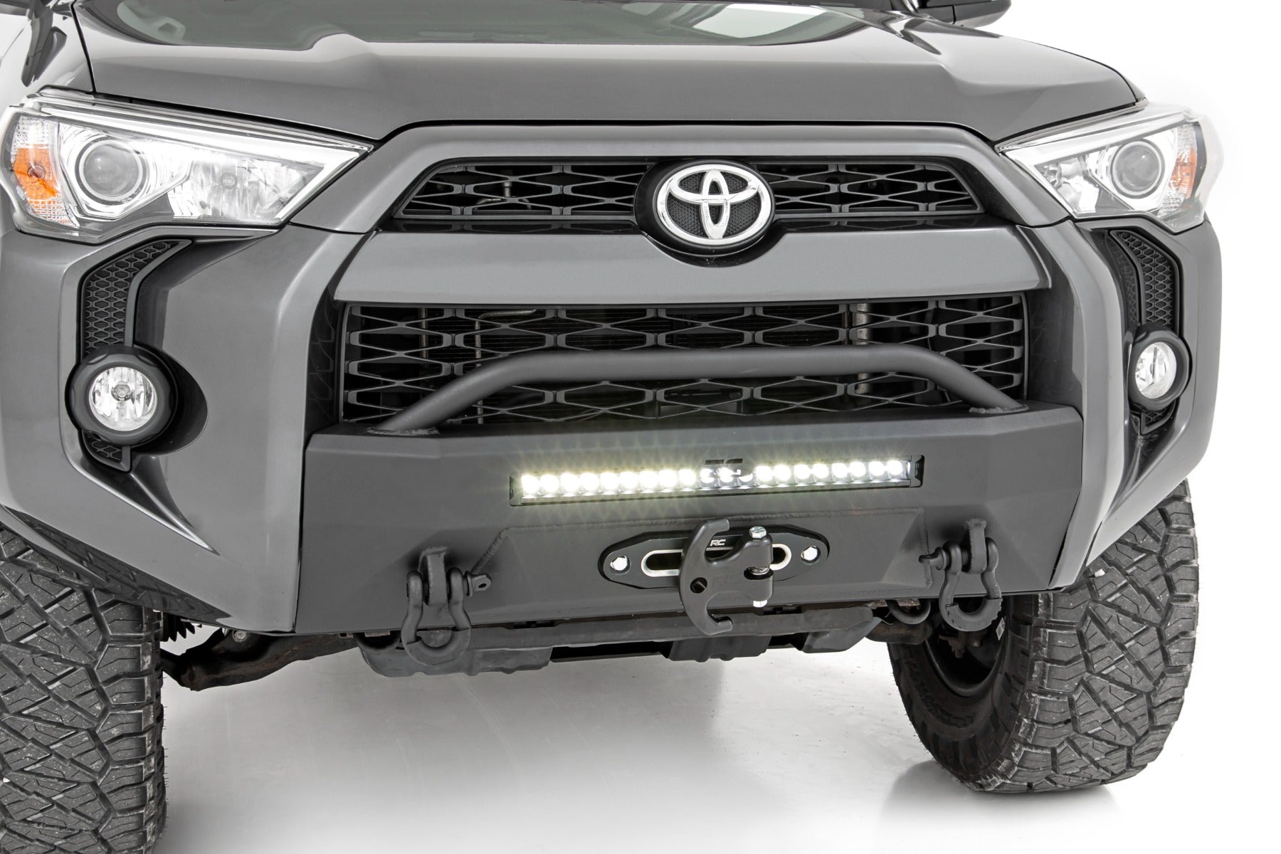 Front Bumper | Hybrid | 20" Blk DRL | Toyota 4Runner 2WD/4WD (2014-2024) by Rough Country