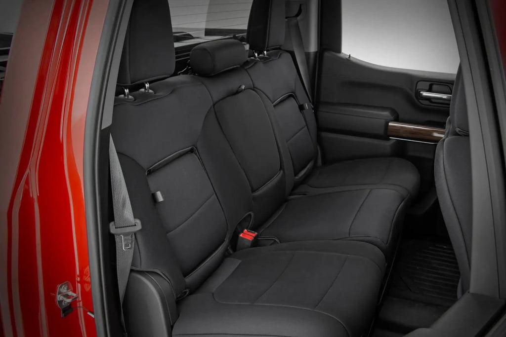 Seat Covers | FR 40/40/20 & RR Back Storage | Chevy/GMC Sierra 1500 (19-26)/Silverado 1500 (19-26) by Rough Country