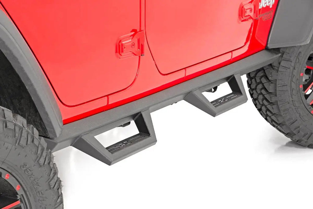 Contoured Drop Steps | 4 Door | Jeep Wrangler JL (21-25)/Wrangler Unlimited (18-26) by Rough Country