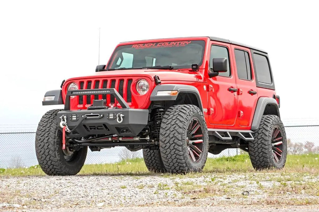 Contoured Drop Steps | 4 Door | Jeep Wrangler JL (21-25)/Wrangler Unlimited (18-26) by Rough Country