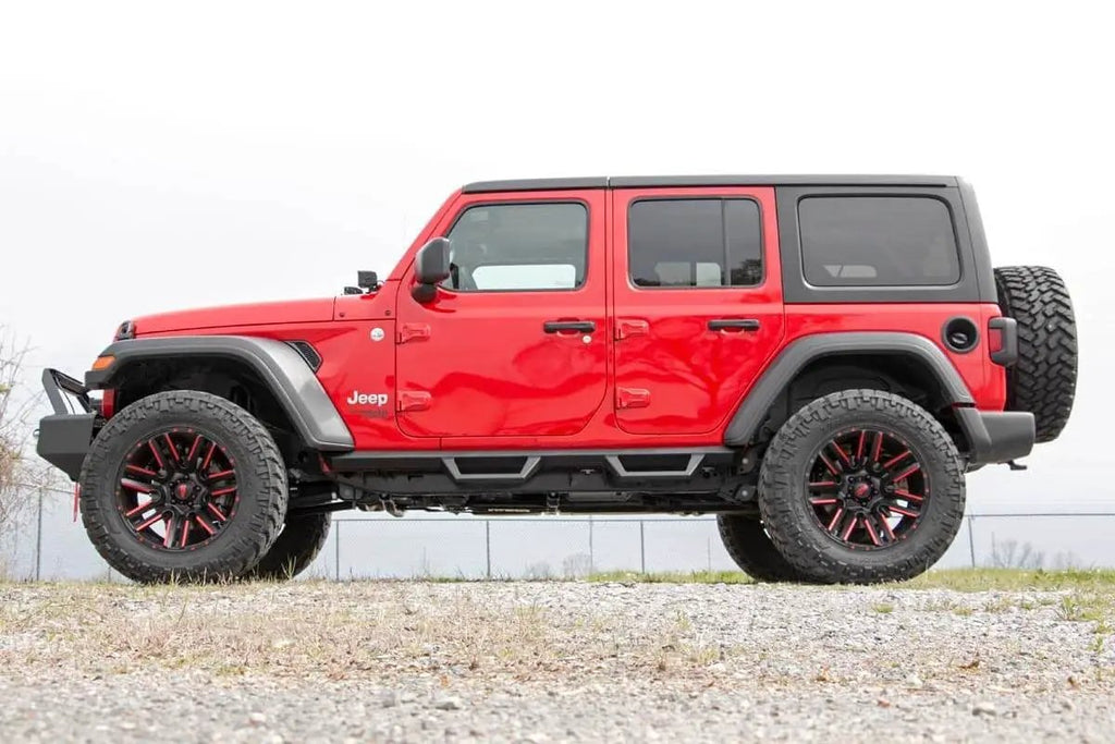 Contoured Drop Steps | 4 Door | Jeep Wrangler JL (21-25)/Wrangler Unlimited (18-26) by Rough Country