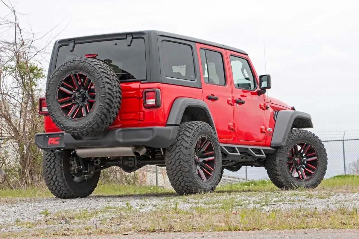 Contoured Drop Steps | 4 Door | Jeep Wrangler JL (21-25)/Wrangler Unlimited (18-26) by Rough Country