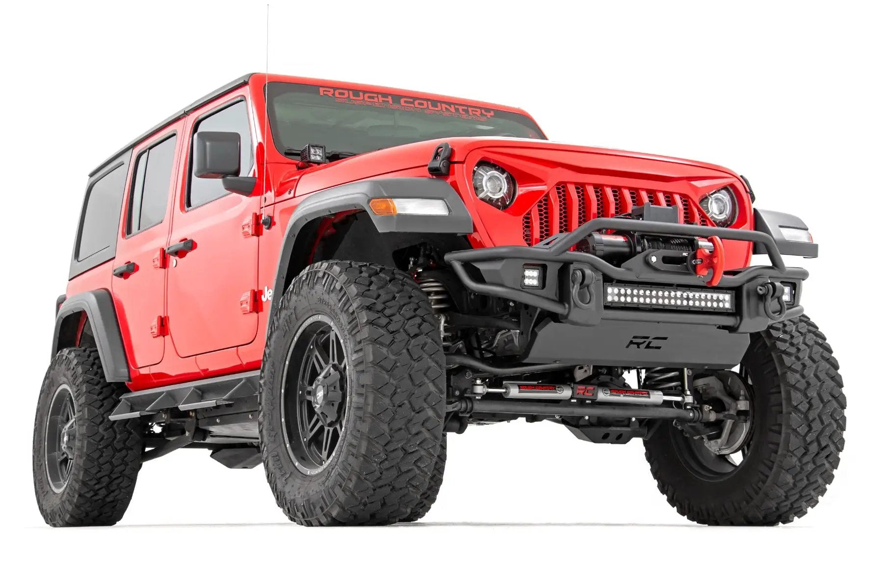 Front Winch Bumper | Tubular | Skid Plate | Jeep Gladiator JT/Wrangler JK & JL/Wrangler Unlimited by Rough Country