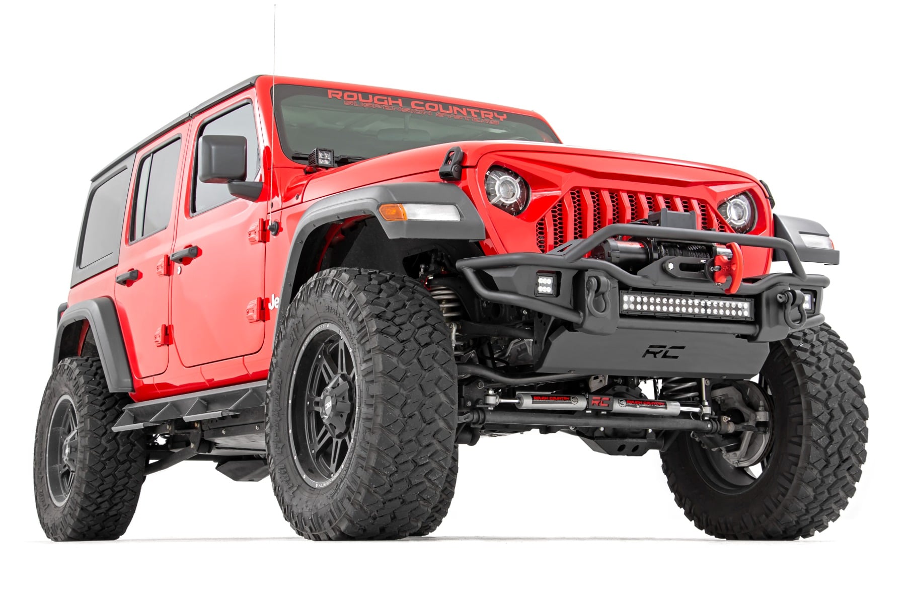Front Winch Bumper | Tubular | Skid Plate | Jeep Gladiator JT/Wrangler JK & JL/Wrangler Unlimited by Rough Country