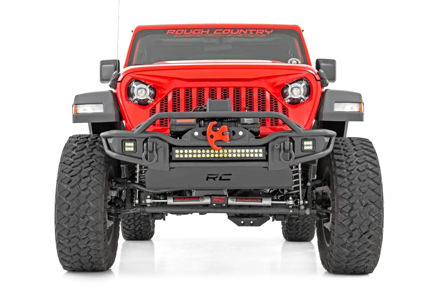 Front Winch Bumper | Tubular | Skid Plate | Jeep Gladiator JT/Wrangler JK & JL/Wrangler Unlimited by Rough Country