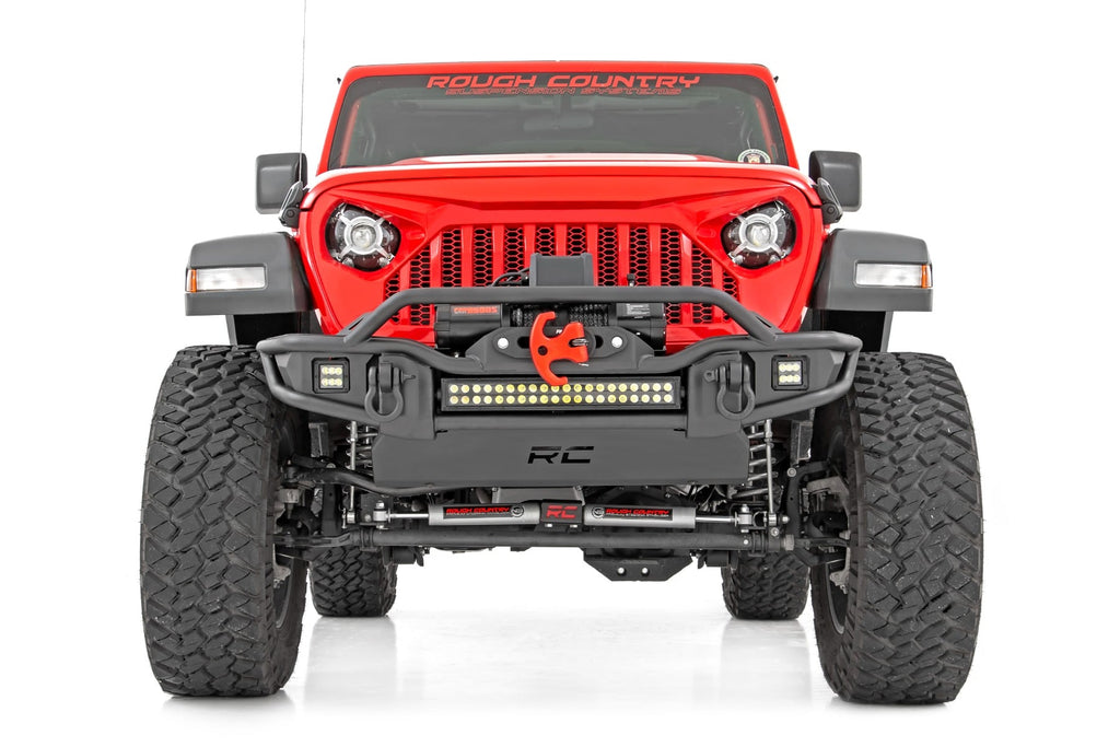 Front Winch Bumper | Tubular | Skid Plate | Jeep Gladiator JT/Wrangler JK & JL/Wrangler Unlimited by Rough Country