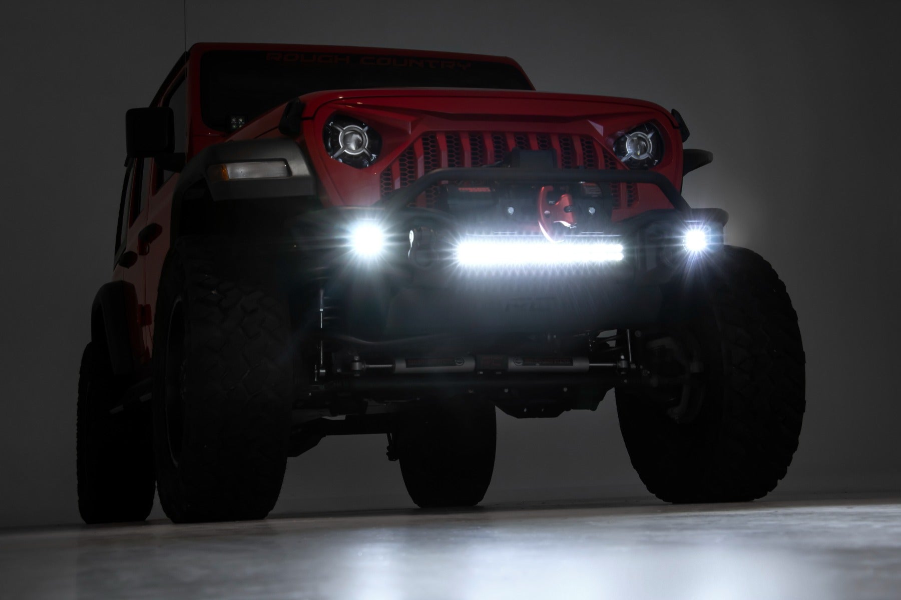 Front Winch Bumper | Tubular | Skid Plate | Jeep Gladiator JT/Wrangler JK & JL/Wrangler Unlimited by Rough Country