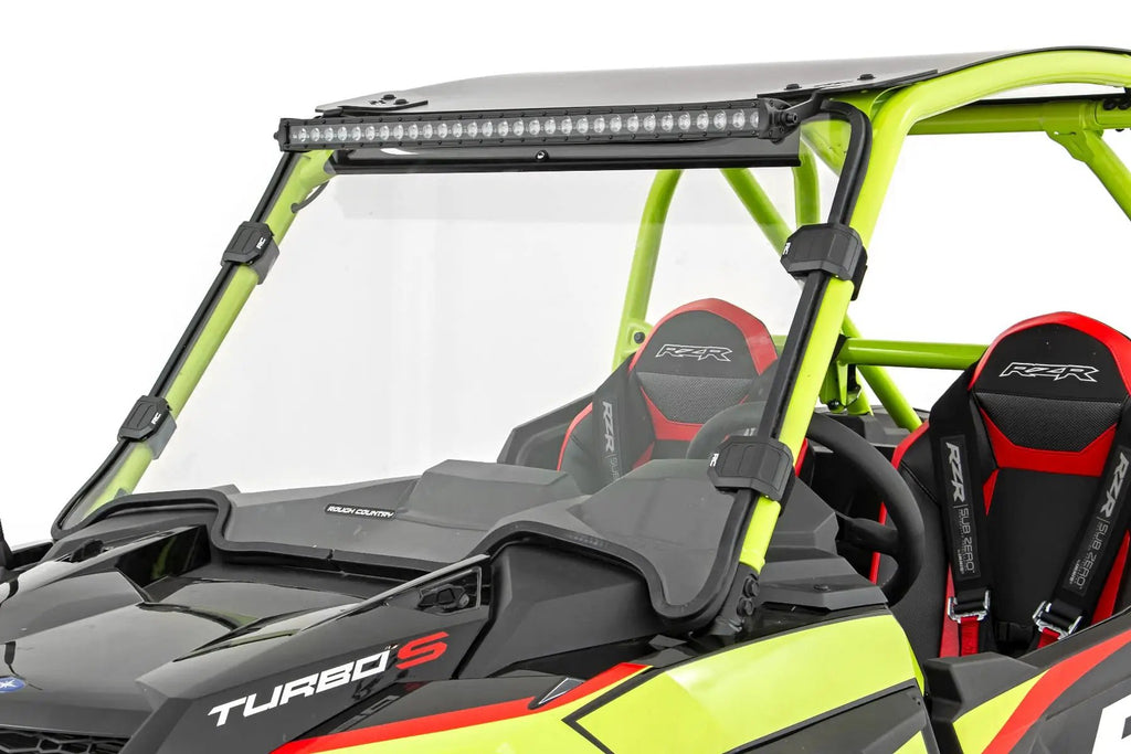 LED Light Kit | 30 Inch Curved | Front Bracket | Black Series | Polaris RZR Turbo S4 by Rough Country