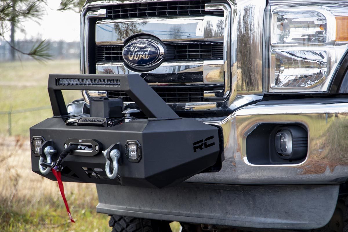 EXO Winch Mount Kit | Ford F-250/F-350 Super Duty 2WD/4WD (2011-2016) by Rough Country