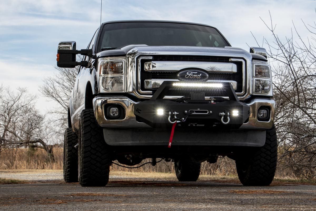EXO Winch Mount Kit | Ford F-250/F-350 Super Duty 2WD/4WD (2011-2016) by Rough Country