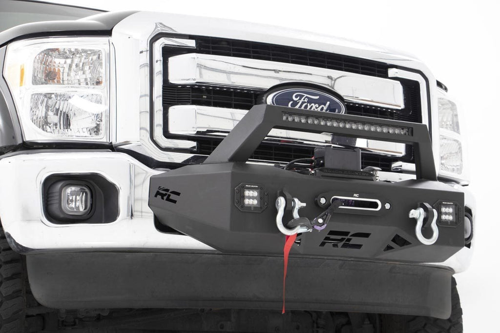 EXO Winch Mount Kit | Ford F-250/F-350 Super Duty 2WD/4WD (2011-2016) by Rough Country