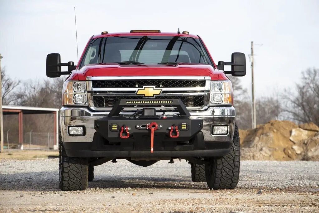 EXO Winch Mount Kit | Chevy Silverado 2500 HD/3500 HD 2WD/4WD (2011-2019) by Rough Country
