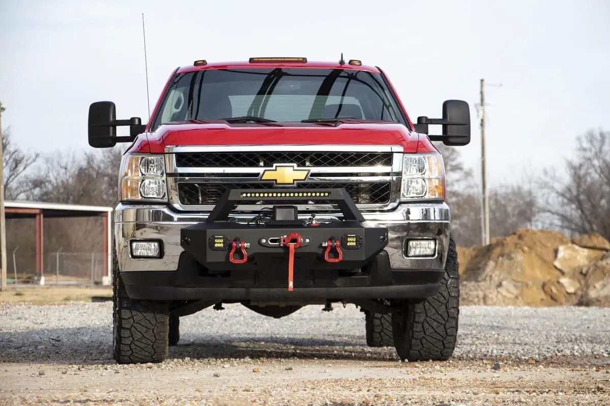 EXO Winch Mount Kit | Chevy Silverado 2500 HD/3500 HD 2WD/4WD (2011-2019) by Rough Country