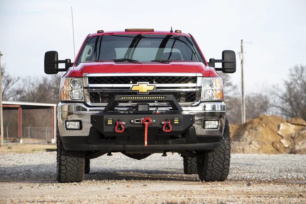 EXO Winch Mount Kit | Chevy Silverado 2500 HD/3500 HD 2WD/4WD (2011-2019) by Rough Country